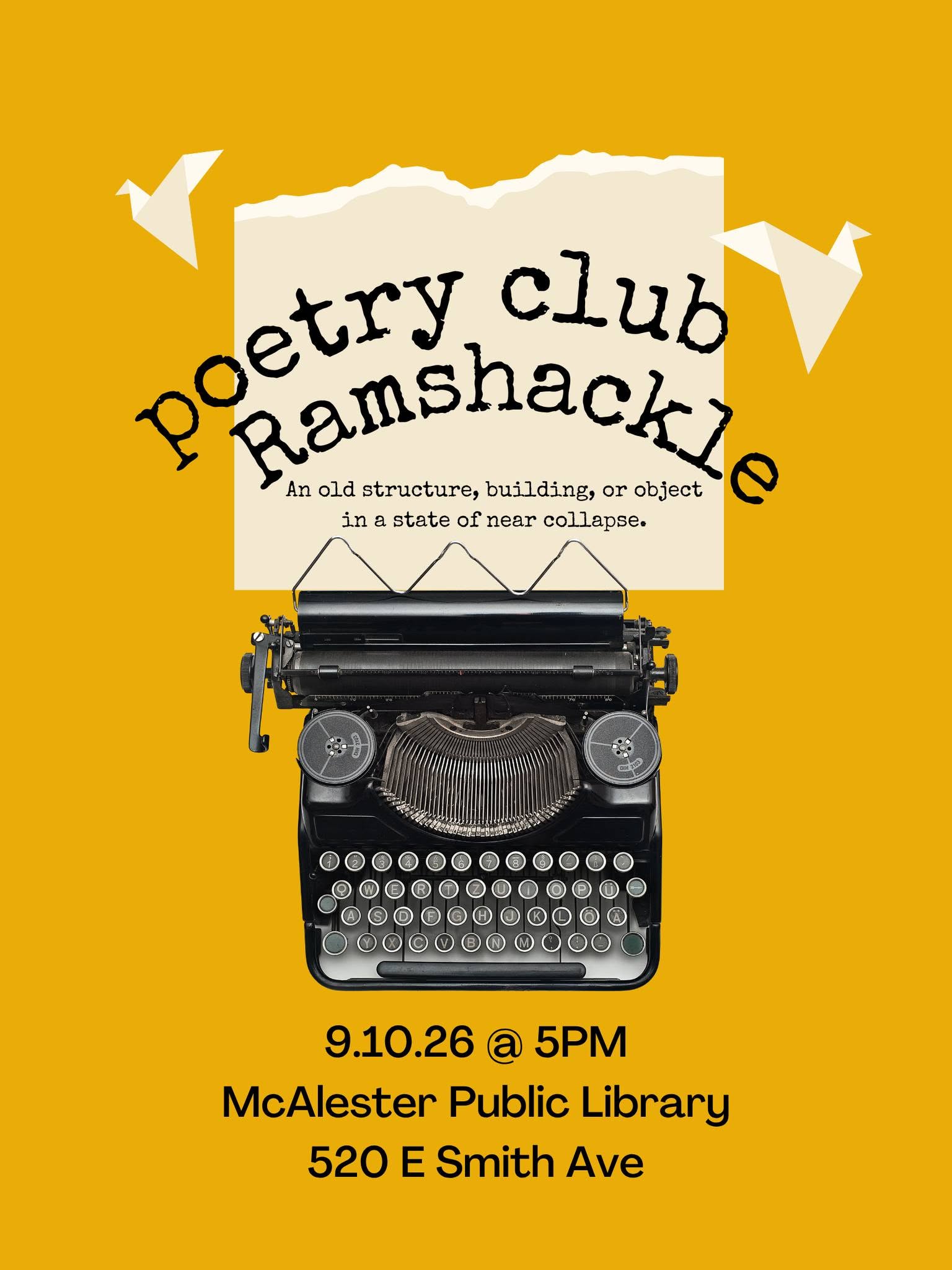 Poetry Night – Ramshackle